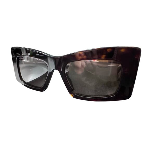New Auth. Gucci Dark Tortoise Square Frame GG Logo Sunglasses Full Inclusive main image 10